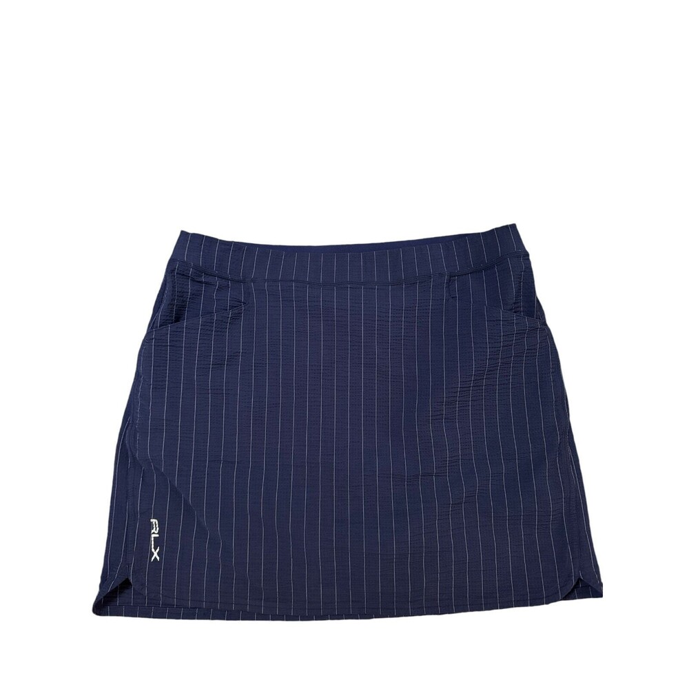 RLX Ralph Lauren Blue Pinstripe Athletic Golf Skort Size Large
